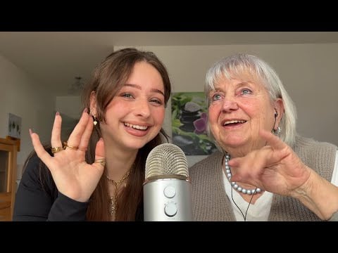 My German Grandma tries ASMR for the First Time 