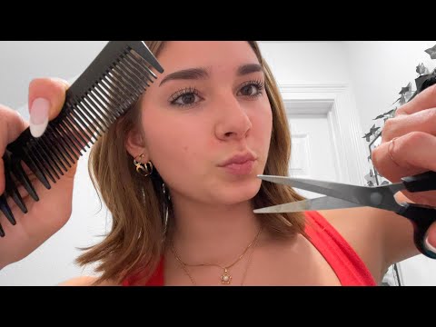 asmr girl whos obsessed with you cuts your hair  💇‍♀️| rp