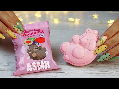 ASMR SOAP Pink Carving Long NAILS TAPPING | АСМР Самое ТВЕРДОЕ Мыло Триггеры резка Шепот 100% УСНЕШЬ