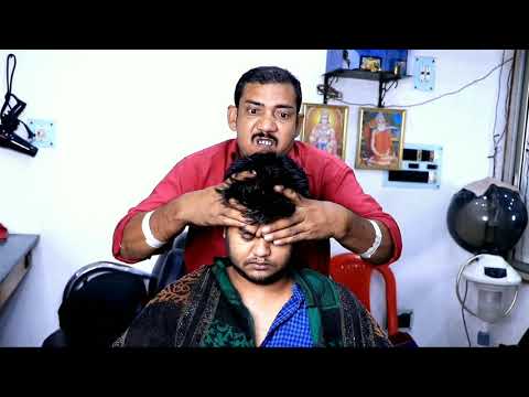 The legend Asim Barber unique super fast tapping Head Massage with ultimate neck crack | ASIM ASMR