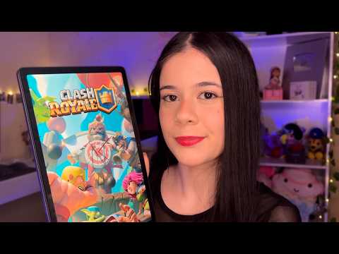 ASMR JOGANDO CLASH ROYALE 👑