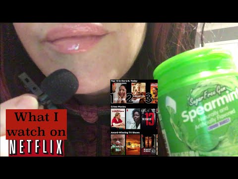 ASMR Intense Gum Chewing Ramble | What I Watch On Netflix | Mini Mic Whisper