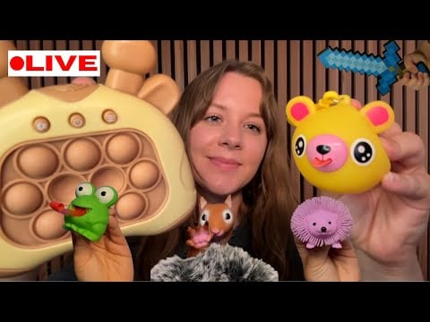 🔴50 Fast ASMR Triggers & PUPPY Time ! (Christmas in 2 days!!) 🎄🎅
