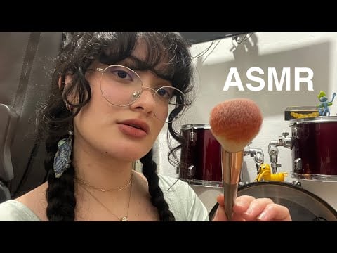 ASMR CASEIRO: PINCEL NA TELA, SONS DE BOCA (rhythmic, tapping)