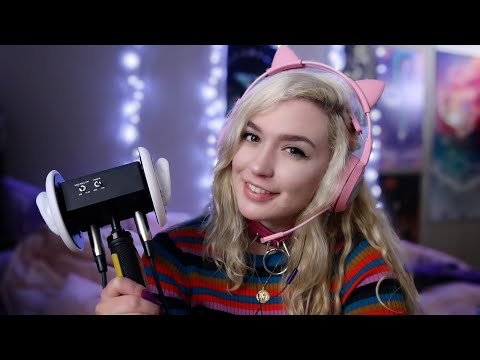 ear eating & ear licking ♡◡♡ (& attempt at purring) ASMR