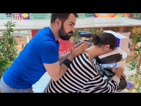 Asmr Massage - Neck,Shoulder,Chair massage,(Physiotherapy Technician Tahir )