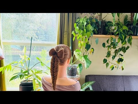  Sleek Ponytail Braid Hairstyle | ASMR | Hairstyling, Elegant Hairstyle, Perfectionist, Final Touch 