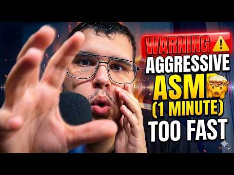 WARNING: Aggressive ASMR ⚠️ (1 Minute)