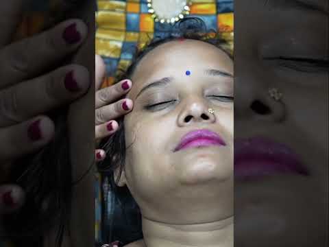 Lady Barber Chaitali Doing Head And Neck Massage ASMR #shorts