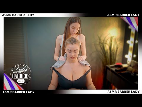 💈 ASMR Shoulders and Neck Massage by Barber Lady Sandra for Liza