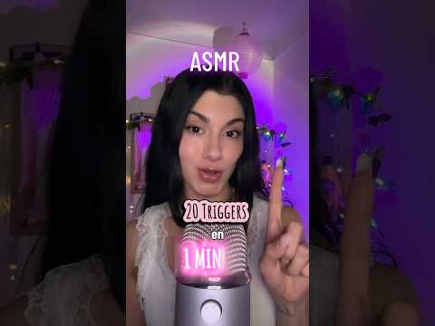 20 Triggers en un minuto! #asmr #asmrcommunity #tingles #asmrespañol #asmrforsleep