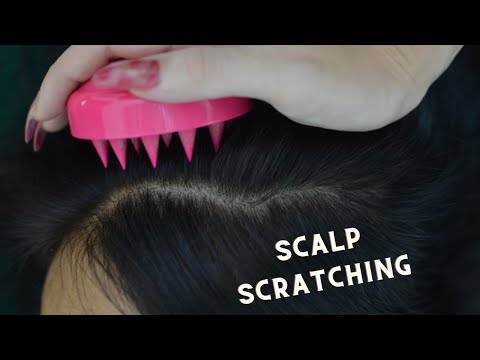ASMR Head Massage Real Person, Hair Parting, Hair Brushing For Relieve Headache ( Therapy Sounds )