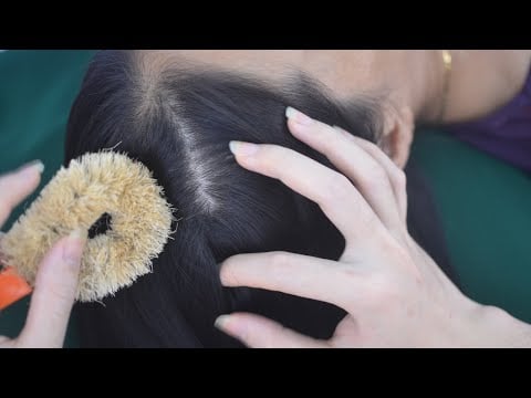 ASMR Relaxing Nape Examination, Scalp Scratching No Talking, Tingly Sounds For Relieve Anxiety