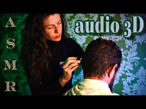 ASMR | CORTANDO CABELO DE VERDADE ( maquininha,pente,tesoura)