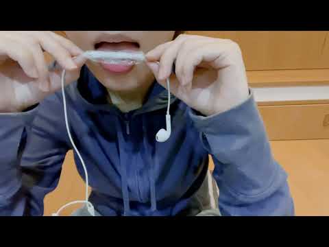 ⚠️音量注意⚠️マイクを食べる／ラップ音／eat earphone【ASMR】