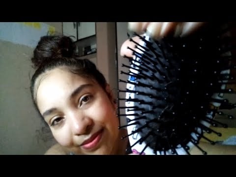 ASMR ATENÇÃO PESSOAL PRA QUEM ESTÁ COM CRISE DE  ANSIEDADE, MEXENDO NO SEU CABELO