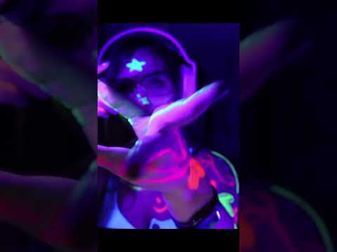 ASMR | Glow in the Dark Hand Movements #shorts