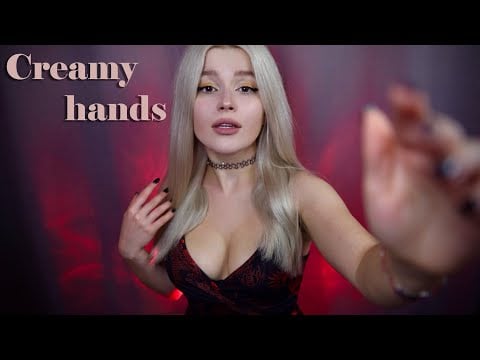 ASMR creamy hands sounds for deep sleep 😴 Breathing, hands movements, dry sounds, nails tapping