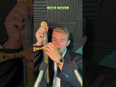 Asmr rich noob vs poor pro #asmr