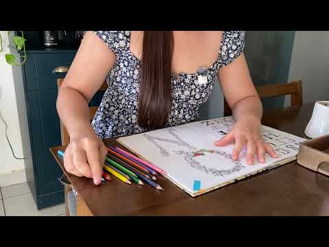 ASMR coloreando + chismecito 