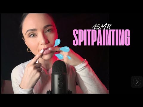 ASMR Spit painting / finger painting you 💦