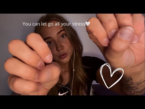 Plucking away your negative energy💞| Handmovements🫶🏼| Mouth Sounds💋| Positive affirmations💌