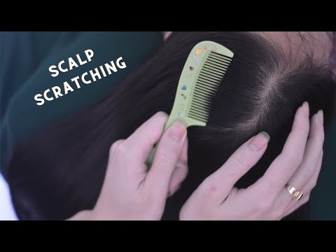 ASMR Gentle Hair Combing, Hair Parting, Relaxing Scalp Scratch For Stress Relief