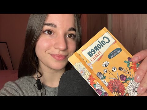 ASMR charlamos mientras coloreamos flores 🌷 👥 