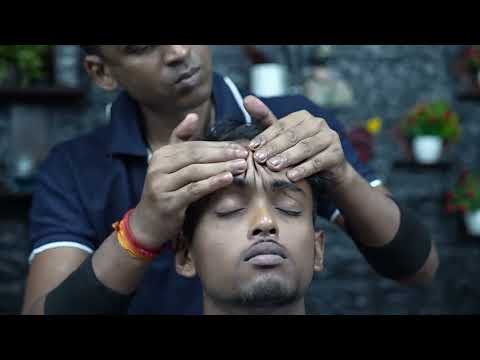 Subscriber Getting Free ASMR Head Massage For Relaxation | ASMR Forehead Tapping & Head Scratching