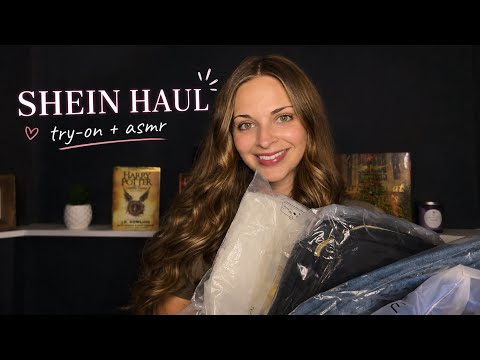 ASMR SHEIN Haul & Try On 🛍️ Fabric Sounds, Crinkles & Lofi Whispers