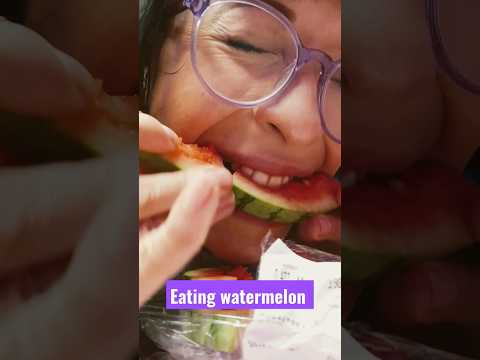 just me eating #asmr #asmrsounds #asmreating#asmrchewing #asmrwatermelon