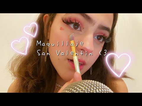 asmr maquillaje inspirado en san valentin