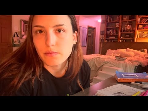 No talking gum chewing study with me ASMR 🫧✨