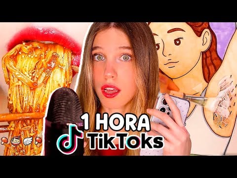 ASMR 1 HORA REACCIONANDO A TIKTOKS DE ASMR (Asmrtist Reacciona Recopilación)