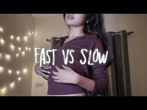 fast vs slow fabric scratching asmr .☘︎ ݁˖