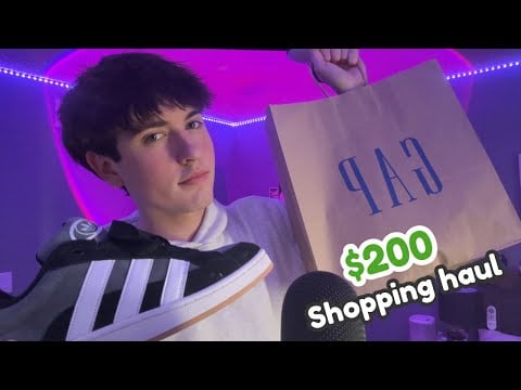 ASMR | My wallet is not happy with me 🙈💸 (Gap, H&M, Nordstrom rack, & more) 