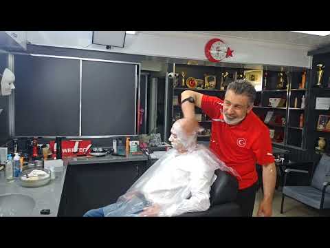 YOUR ASMR SLEEP FRIEND MUNUR ONKAN .HAIR AND BEARD TRIMMING AND MASSAGE