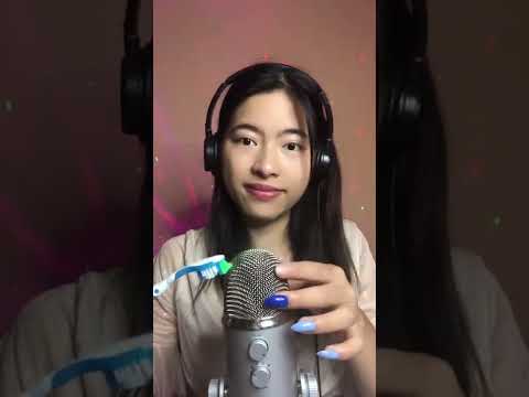 ASMR Brush on mic Sounds #shorts #asmr #asmrsleep #brush