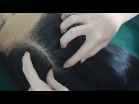 ASMR Head Scratching Real Person And Hair Parting, Sounds For Relieve Stress, Anxiety