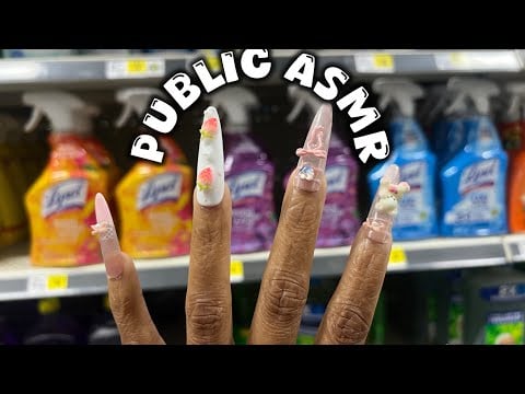 Public ASMR In Dollar General | Camera tapping, Soft Whispers, Organizing & More 