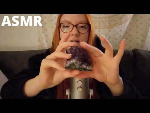 ASMR SUOMI Kristallien esittely 💎 Naputtelu • Kuiskailu • Visuaaliset triggerit