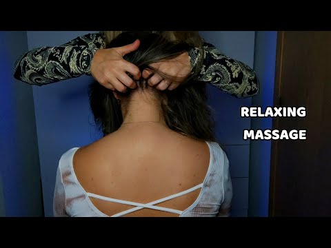 ASMR | Scalp Massage | Head and Nape Scratching, Hair Brushing, Tracing, Massager - No Talking