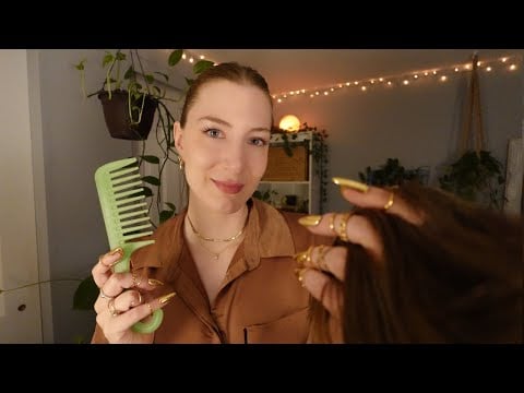 ASMR Hair Play and Visual Triggers 🌧️ [Rainy & Delay Versions]