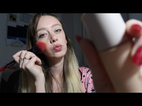 ASMR - Me maquiando para gravar