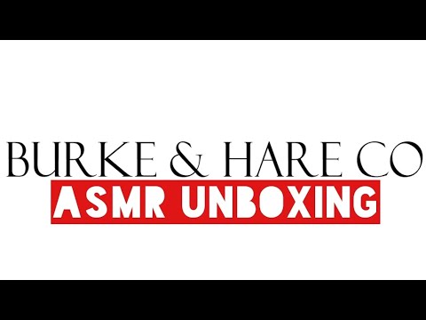 Burke & Hare Co Asmr Perfume unboxing (glass tapping, unboxing sounds)