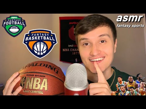 ASMR | NBA & NFL Fantasy Sports 🏀🏈 (whisper ramble)