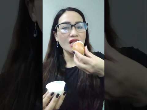 EATING BOILED EGG WITH SHELL# #everyone #mukbang #shortsfeed #bigmouth