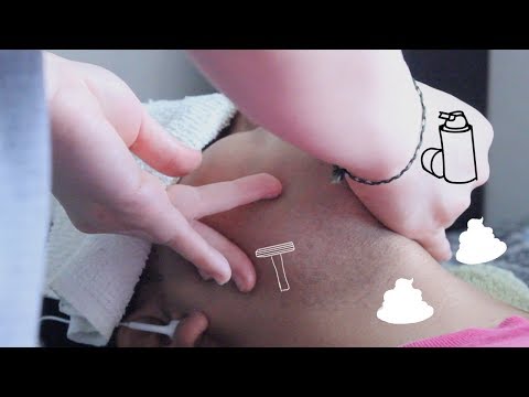 ASMR Shaving Facial Hair