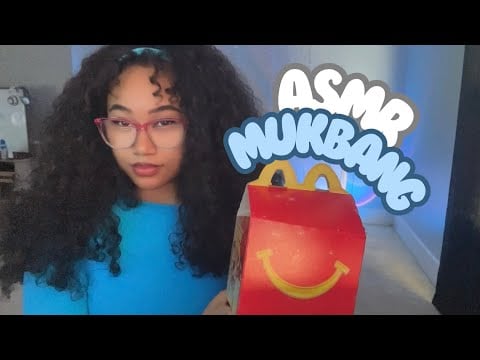 ASMR Happy Meal Mukbang + Chit Chat ☺️🍔