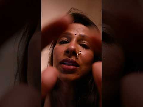 ASMR | dragging fingers on your face for deep sleep! 💤 #asmr #sleep #indianasmr #personalattention